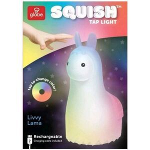 Globe Electric LED White Llama Multicolor Silicone Kids Night Light NWT